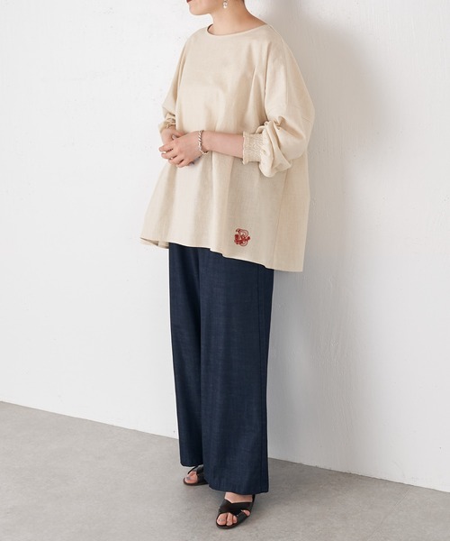 BEARDSLEY（ビアズリー）の「ウエストリブデニムパンツ（その他パンツ・レディース・インディゴブルー・1/2/0）」の16枚目の写真