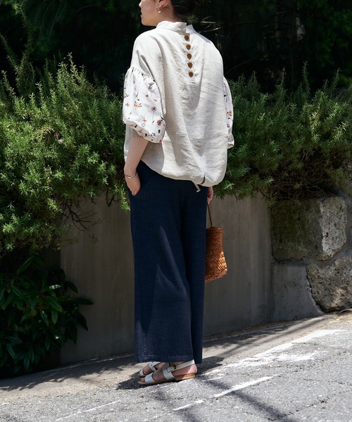 BEARDSLEY（ビアズリー）の「ウエストリブデニムパンツ（その他パンツ・レディース・インディゴブルー・1/2/0）」の10枚目の写真