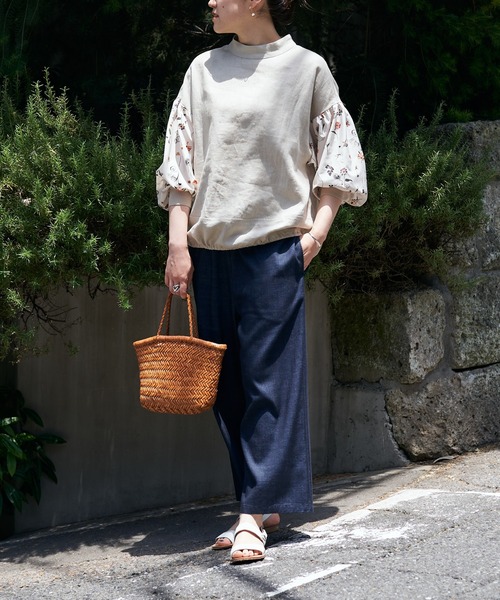 BEARDSLEY（ビアズリー）の「ウエストリブデニムパンツ（その他パンツ・レディース・インディゴブルー・1/2/0）」の8枚目の写真