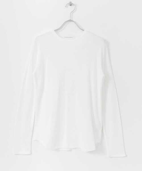 URBAN RESEARCH(アーバンリサーチ)の「オーガニックワッフルロングTシャツ(Tシャツ/カットソー・レディース・オレンジ/ブルー系その他/オフホワイト・FREE)」の7枚目の写真