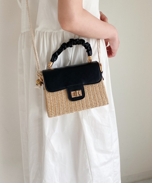 Loueme（ルエム）の「ラタンカゴバッグ（ハンドバッグ・レディース・ホワイト/ブラック/ブラウン・FREE）」の14枚目の写真