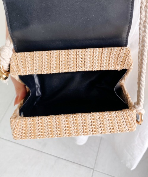 Loueme（ルエム）の「ラタンカゴバッグ（ハンドバッグ・レディース・ホワイト/ブラック/ブラウン・FREE）」の5枚目の写真