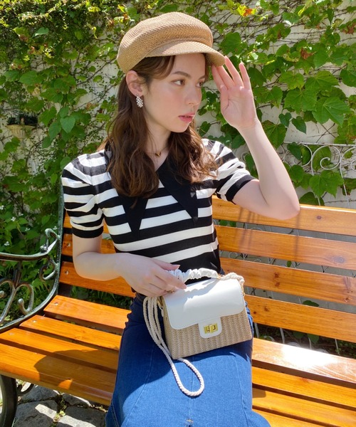 Loueme（ルエム）の「ラタンカゴバッグ（ハンドバッグ・レディース・ホワイト/ブラック/ブラウン・FREE）」の15枚目の写真