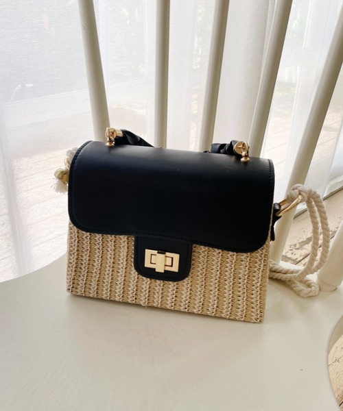 Loueme（ルエム）の「ラタンカゴバッグ（ハンドバッグ・レディース・ホワイト/ブラック/ブラウン・FREE）」の21枚目の写真