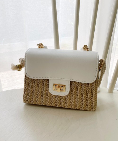 Loueme（ルエム）の「ラタンカゴバッグ（ハンドバッグ・レディース・ホワイト/ブラック/ブラウン・FREE）」の18枚目の写真