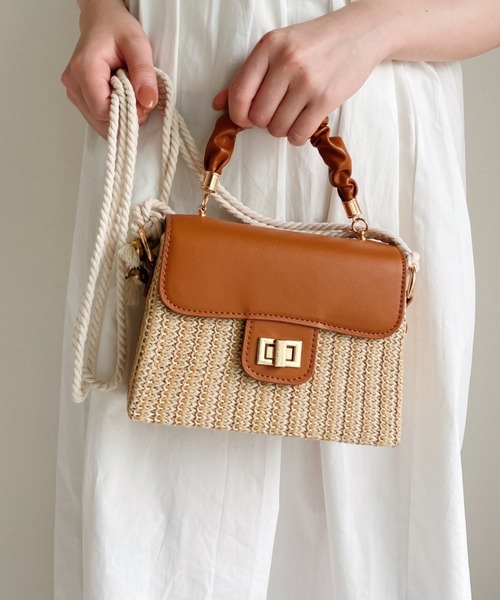 Loueme（ルエム）の「ラタンカゴバッグ（ハンドバッグ・レディース・ホワイト/ブラック/ブラウン・FREE）」の22枚目の写真