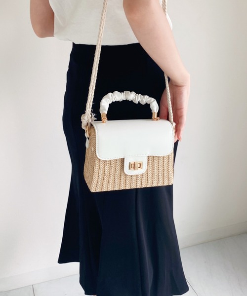 Loueme（ルエム）の「ラタンカゴバッグ（ハンドバッグ・レディース・ホワイト/ブラック/ブラウン・FREE）」の16枚目の写真