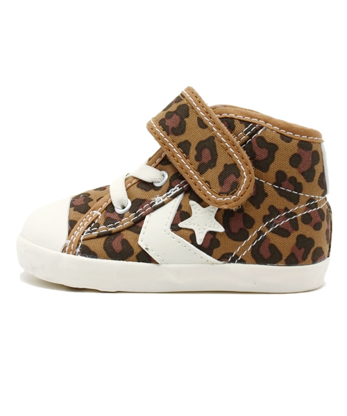 CONVERSE（コンバース）の「ベビー キッズ コンバース キャンバス シェブロンスター レオパード CONVERSE CV CS LEOPARD (32711039-3189)（スニーカー・キッズ・ブラウン・14cm/12cm/15cm/13cm）」の2枚目の写真
