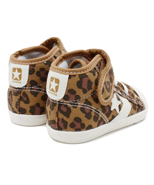 CONVERSE（コンバース）の「ベビー キッズ コンバース キャンバス シェブロンスター レオパード CONVERSE CV CS LEOPARD (32711039-3189)（スニーカー・キッズ・ブラウン・14cm/12cm/15cm/13cm）」の4枚目の写真