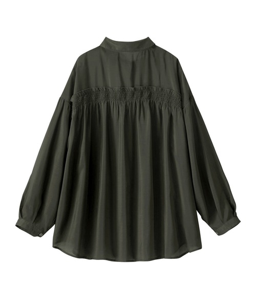 GeeRA（ジーラ）の「バックフリルボリューム袖シアーシャツ（シャツ/ブラウス・レディース・ブラック/ブルー・MEDIUM/LARGE/X-LARGE）」の22枚目の写真