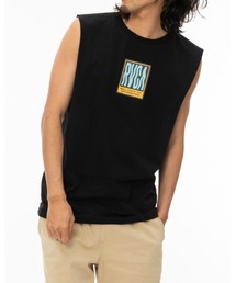 RVCA | RVCA メンズ  REACTOR SLEEVELESS タンクトップ【2022年夏モデル】/ルーカマッスルタンク(タンクトップ)