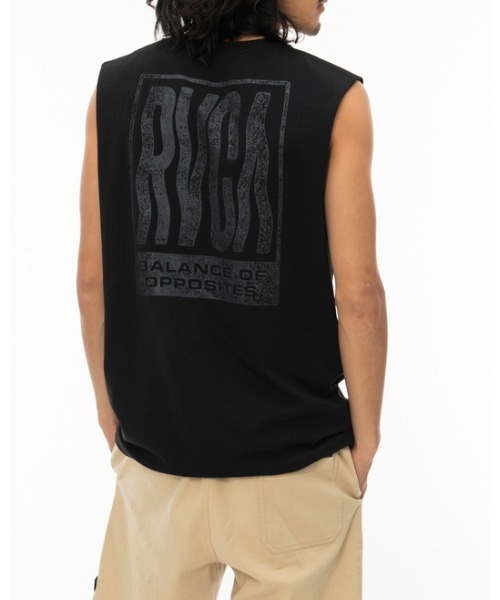 RVCA(ルーカ)の「RVCA メンズ REACTOR SLEEVELESS タンクトップ【2022年夏モデル】/ルーカマッスルタンク(タンクトップ・メンズ・ブラック/ロイヤルブルー・SMALL/MEDIUM/LARGE)」の4枚目の写真