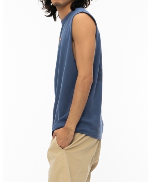 RVCA(ルーカ)の「RVCA メンズ REACTOR SLEEVELESS タンクトップ【2022年夏モデル】/ルーカマッスルタンク(タンクトップ・メンズ・ブラック/ロイヤルブルー・SMALL/MEDIUM/LARGE)」の8枚目の写真