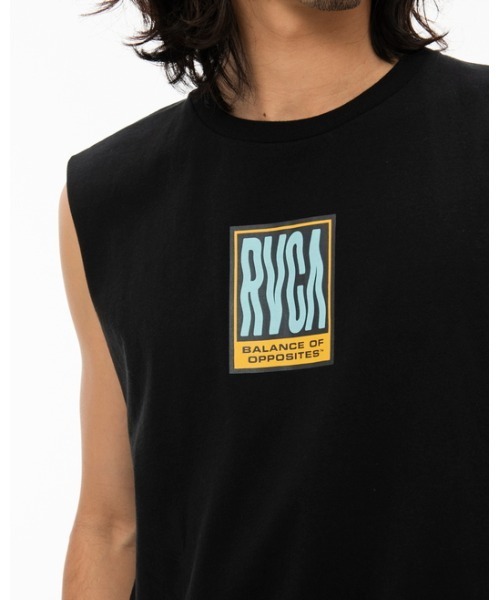 RVCA(ルーカ)の「RVCA メンズ REACTOR SLEEVELESS タンクトップ【2022年夏モデル】/ルーカマッスルタンク(タンクトップ・メンズ・ブラック/ロイヤルブルー・SMALL/MEDIUM/LARGE)」の5枚目の写真
