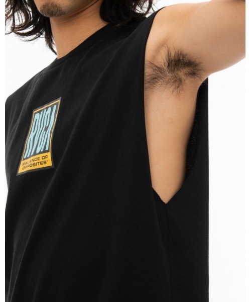 RVCA(ルーカ)の「RVCA メンズ REACTOR SLEEVELESS タンクトップ【2022年夏モデル】/ルーカマッスルタンク(タンクトップ・メンズ・ブラック/ロイヤルブルー・SMALL/MEDIUM/LARGE)」の6枚目の写真