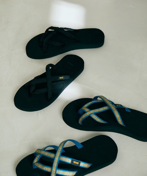 Teva（テバ）の「【Teva】 OLOWAHU サンダル（サンダル・レディース・ブラック/ターコイズブルー・23.0cm/24.0cm）」の6枚目の写真