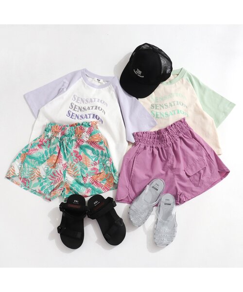 BREEZE（ブリーズ）の「ラグランビッグＴシャツ（Tシャツ/カットソー・キッズ・ミント/ラベンダー・140/90/110/100/150/120/130）」の5枚目の写真