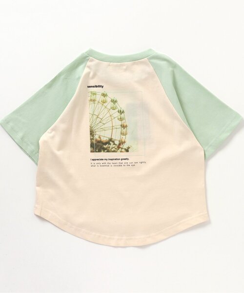 BREEZE（ブリーズ）の「ラグランビッグＴシャツ（Tシャツ/カットソー・キッズ・ミント/ラベンダー・140/90/110/100/150/120/130）」の7枚目の写真