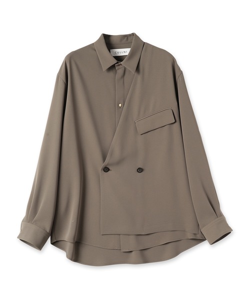 CULLNI(クルニ)の「22-AW-013/ Jacket Combination Shirts(シャツ/ブラウス・メンズ・ブラック/カーキ/ネイビー系/グリーン・2/0/1)」の7枚目の写真