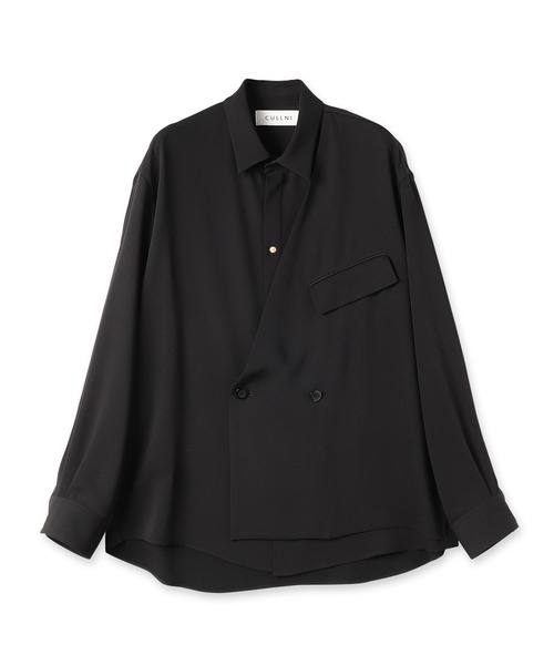 CULLNI(クルニ)の「22-AW-013/ Jacket Combination Shirts(シャツ/ブラウス・メンズ・ブラック/カーキ/ネイビー系/グリーン・2/0/1)」の9枚目の写真