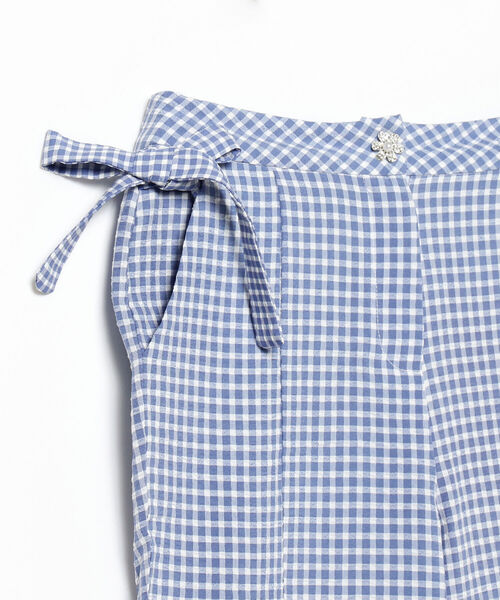 Ray BEAMS（レイビームス）の「sister jane / Pebble Gingham Bow Trousers（その他パンツ・レディース・ブルー・SMALL）」の3枚目の写真