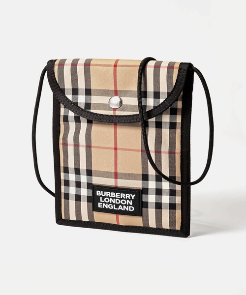 ◆Burberry ヴィンテージチェック フリンジケープ 118702.jpg