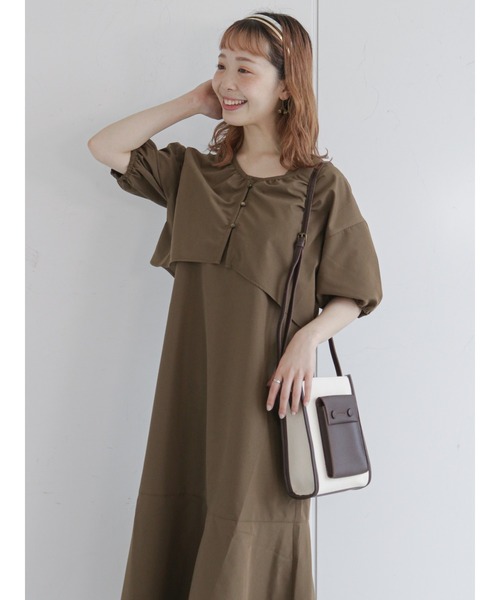 ehka sopo（エヘカソポ）の「パイピングショルダーバッグ（ショルダーバッグ・レディース・ブラウン/キャメル/ブラック・ﾌﾘ-）」の15枚目の写真