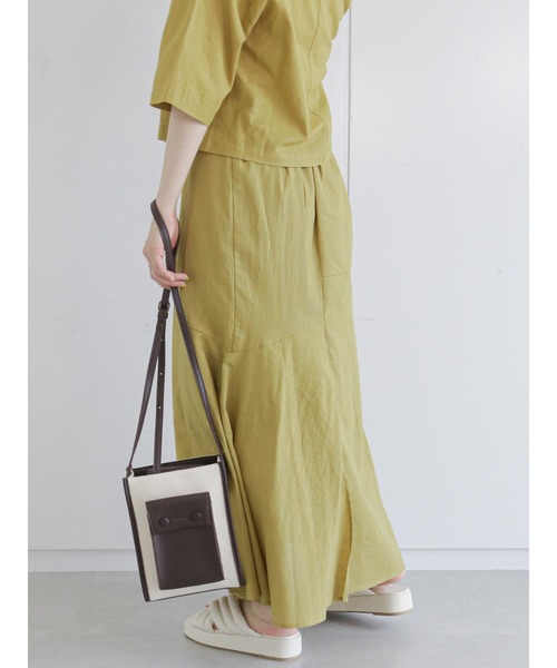 ehka sopo（エヘカソポ）の「パイピングショルダーバッグ（ショルダーバッグ・レディース・ブラウン/キャメル/ブラック・ﾌﾘ-）」の19枚目の写真