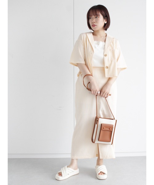 ehka sopo（エヘカソポ）の「パイピングショルダーバッグ（ショルダーバッグ・レディース・ブラウン/キャメル/ブラック・ﾌﾘ-）」の20枚目の写真