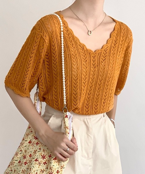 モスキーノ サマーニットトップス アップリケ 【公式通販】