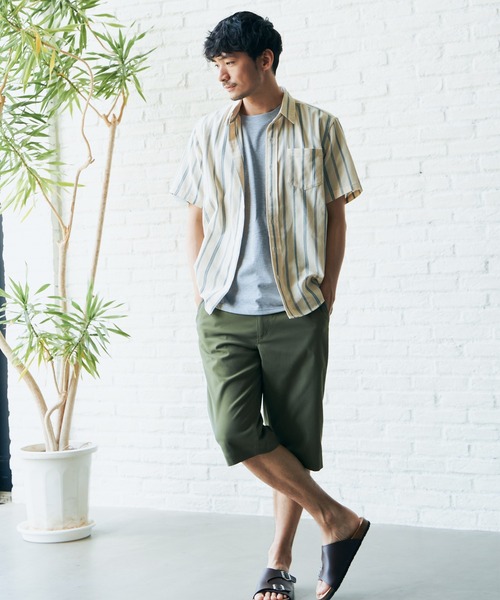 ikka(イッカ)の「パナマレギュラーカラーシャツ(シャツ/ブラウス・メンズ・ホワイト/ネイビー/オフホワイト/ブルー・S/M/L/XL)」の14枚目の写真