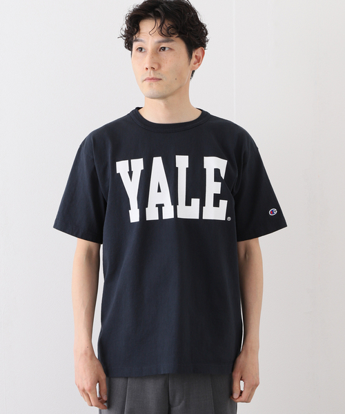 Champion(チャンピオン)の「【CHAMPION / チャンピオン】 T-1011 YALE T-SHIRT(Tシャツ/カットソー・メンズ・ホワイト/ネイビー・MEDIUM/LARGE/X-LARGE)」の4枚目の写真