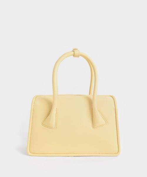 CHARLES & KEITH（チャールズ & キース）の「デイラー ダブルハンドルバッグ / Daylla Double Handle Bag（ハンドバッグ・レディース・ブラック/ネイビー/イエロー系その他2・M）」の3枚目の写真