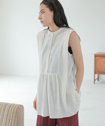 コットンスラブペプラムブラウス / 295148