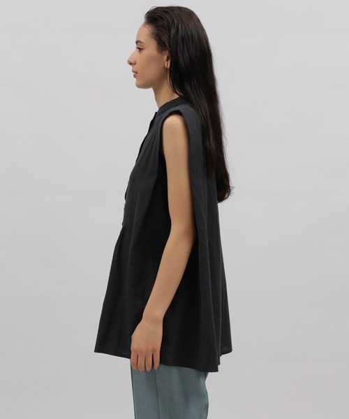 LAKOLE（ラコレ）の「コットンスラブペプラムブラウス / 295148（シャツ/ブラウス・レディース・ブラック/オフホワイト/桜・SMALL/MEDIUM）」の16枚目の写真