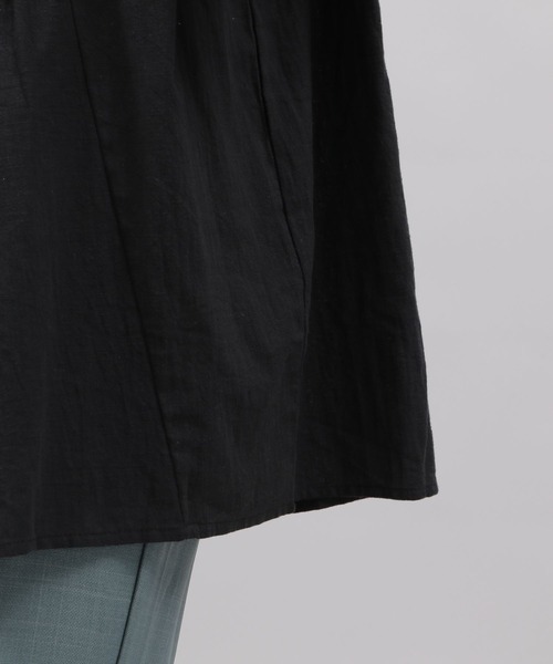 LAKOLE（ラコレ）の「コットンスラブペプラムブラウス / 295148（シャツ/ブラウス・レディース・ブラック/オフホワイト/桜・SMALL/MEDIUM）」の21枚目の写真