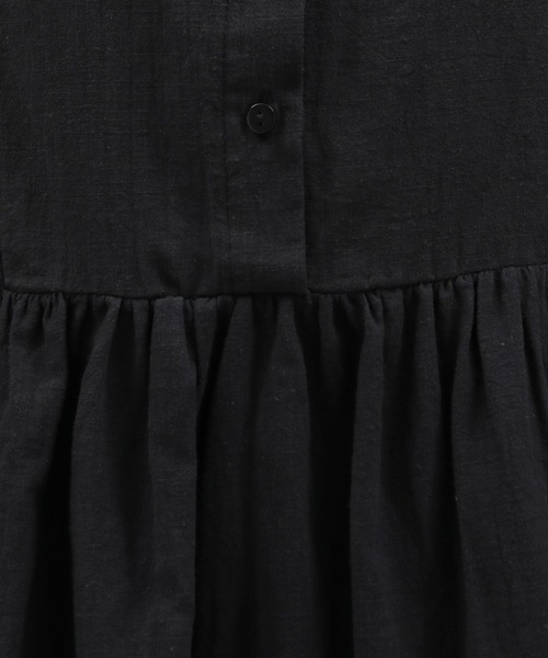 LAKOLE（ラコレ）の「コットンスラブペプラムブラウス / 295148（シャツ/ブラウス・レディース・ブラック/オフホワイト/桜・SMALL/MEDIUM）」の11枚目の写真