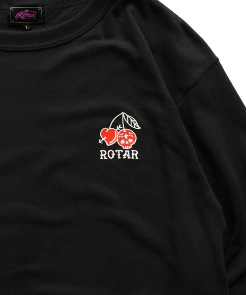 ROTAR(ローター)の「CHERRY 1p BB Tee ベースボール セットイン 七分袖(Tシャツ/カットソー・メンズ・ホワイト×グリーン/ブルー系/スミクロ・LARGE/X-LARGE/SMALL/MEDIUM)」の5枚目の写真