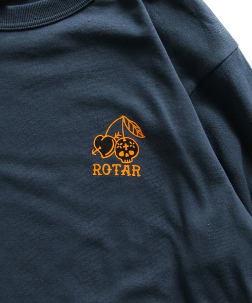 ROTAR(ローター)の「CHERRY 1p BB Tee ベースボール セットイン 七分袖(Tシャツ/カットソー・メンズ・ホワイト×グリーン/ブルー系/スミクロ・LARGE/X-LARGE/SMALL/MEDIUM)」の6枚目の写真