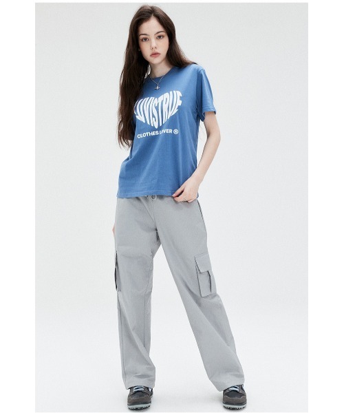 LUVISTRUE(ラヴイズトゥルー)の「A'GEM/9 × .kom『LUV IS TRUE/ラブ イズ トゥルー』SU HEART LOGO TEE/ハートロゴプリントTシャツ 半袖 カットソー(Tシャツ/カットソー・レディース・ホワイト/ブラック/ブルー・FREE)」の14枚目の写真