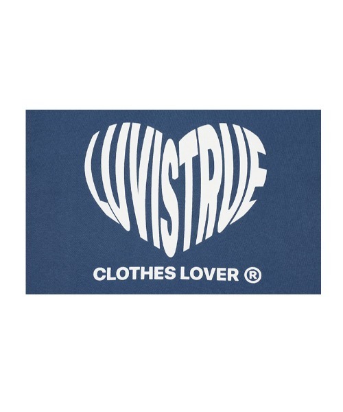 Luamoda Heart Logo Tee サイズ2 青 Luamoda Heart Logo Tee サイズ2 青