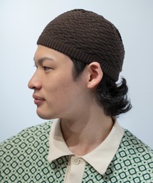 Fab（ファブ）の「fab 模様編み　イスラムワッチ　ショート（ニットキャップ/ビーニー）」