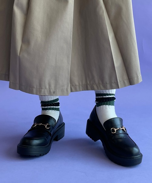 w closet（ダブルクローゼット）の「アソートローファー（ローファー・レディース・ホワイト×ブラック/ブラウン/ブラック・M/L）」の2枚目の写真