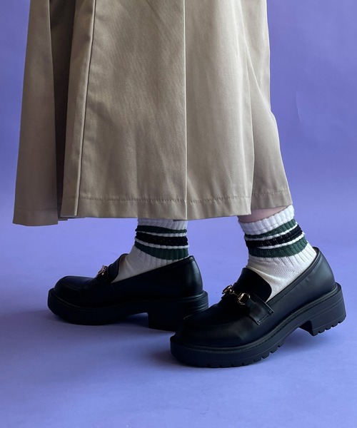 w closet（ダブルクローゼット）の「アソートローファー（ローファー・レディース・ホワイト×ブラック/ブラウン/ブラック・M/L）」の16枚目の写真