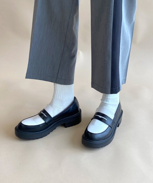 w closet（ダブルクローゼット）の「アソートローファー（ローファー・レディース・ホワイト×ブラック/ブラウン/ブラック・M/L）」の11枚目の写真