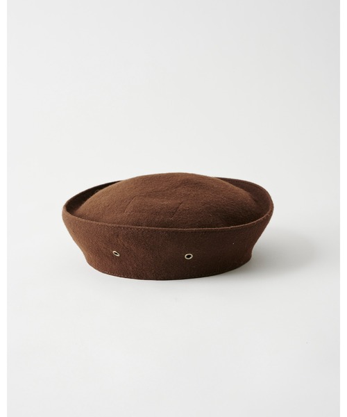 La Maison de Lyllis（メゾンドリリス）の「MARINE BERET ﾏﾘﾝﾍﾞﾚｰ/ La Maison de Lyllis メゾンドリリス 2223007（ハンチング/ベレー帽・レディース・ブラウン/オリーブ/シルバー/パープル系その他・57cm）」の10枚目の写真