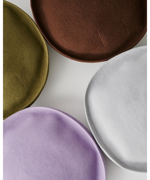 La Maison de Lyllis（メゾンドリリス）の「MARINE BERET ﾏﾘﾝﾍﾞﾚｰ/ La Maison de Lyllis メゾンドリリス 2223007（ハンチング/ベレー帽・レディース・ブラウン/オリーブ/シルバー/パープル系その他・57cm）」の8枚目の写真