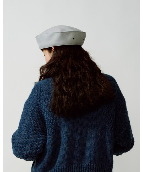 La Maison de Lyllis（メゾンドリリス）の「MARINE BERET ﾏﾘﾝﾍﾞﾚｰ/ La Maison de Lyllis メゾンドリリス 2223007（ハンチング/ベレー帽・レディース・ブラウン/オリーブ/シルバー/パープル系その他・57cm）」の21枚目の写真