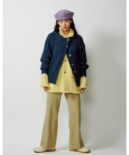 La Maison de Lyllis（メゾンドリリス）の「MARINE BERET ﾏﾘﾝﾍﾞﾚｰ/ La Maison de Lyllis メゾンドリリス 2223007（ハンチング/ベレー帽・レディース・ブラウン/オリーブ/シルバー/パープル系その他・57cm）」の15枚目の写真