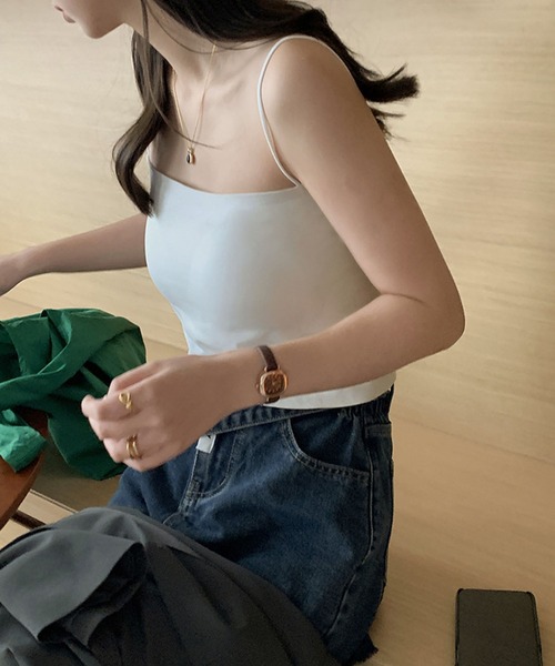 Auntie Rosa（アンティローザ）の「スクエアキャミソール（タンクトップ・レディース・ホワイト/ブラック/グレー・FREE）」の17枚目の写真